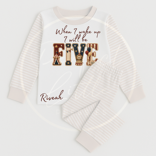 Kids Pyjamas - When I Wake Up Vintage Circus