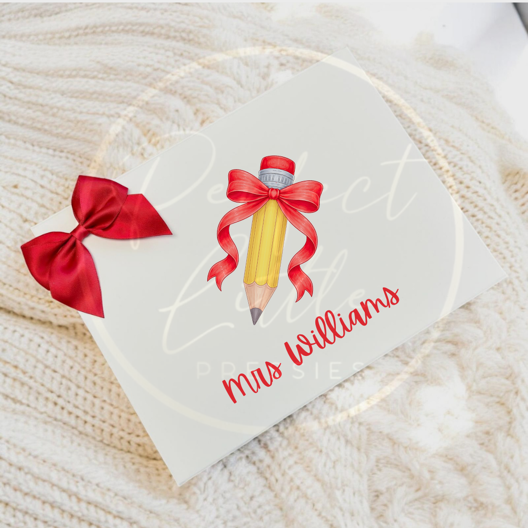 Teacher - Pencil Print Gift Box