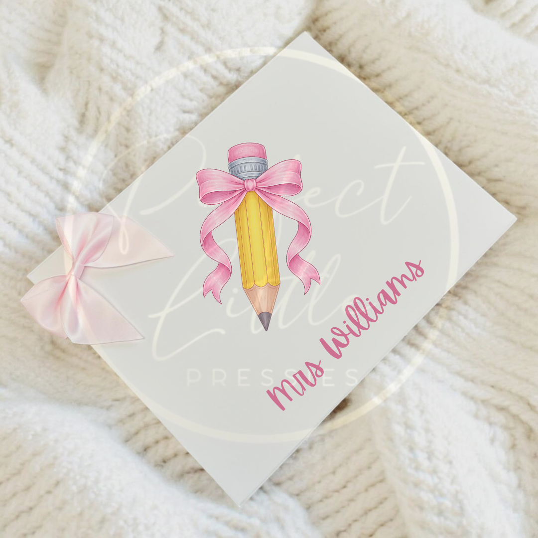 Teacher - Pencil Print Gift Box