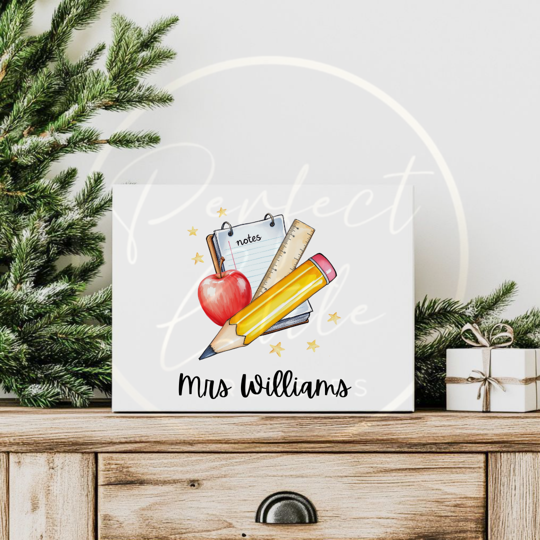 Teacher - Cartoon Print Gift Box
