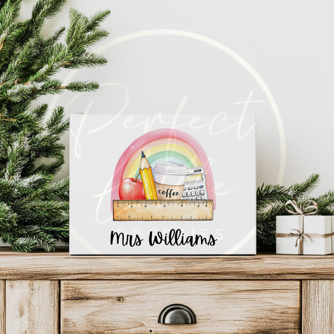 Teacher - Cartoon Print Gift Box