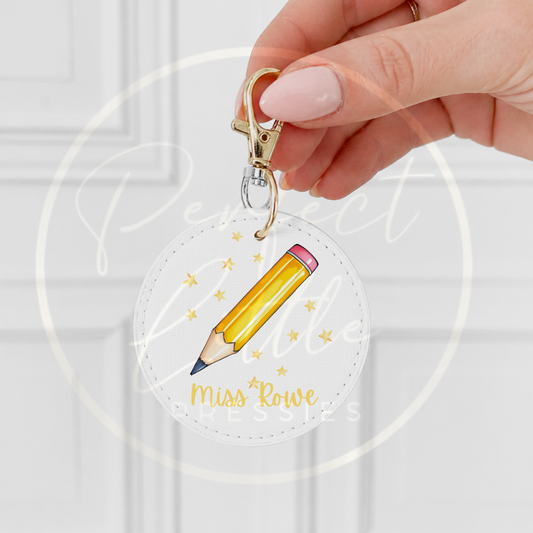 Keyring - Simple Pencil Boutique Teacher