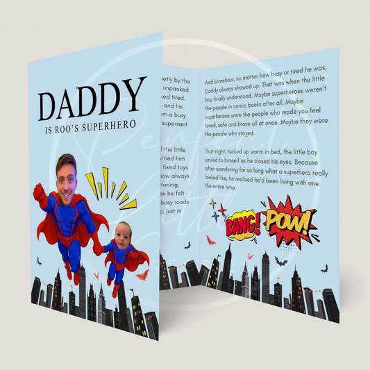 Father's Day - Superhero Custom Print Booklet