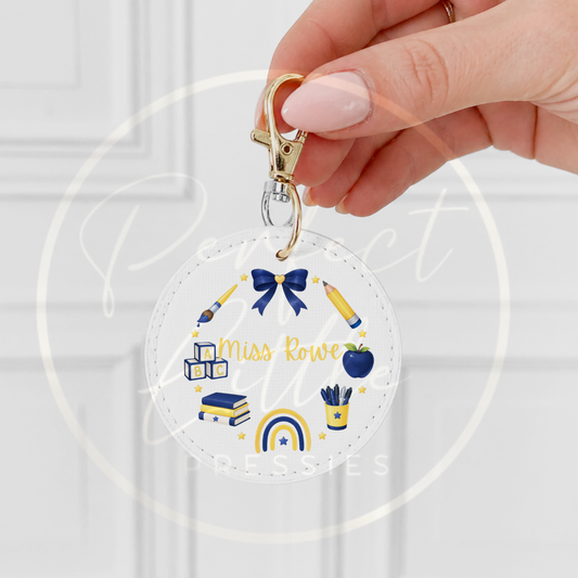 Keyring - Boutique Teacher Wreath