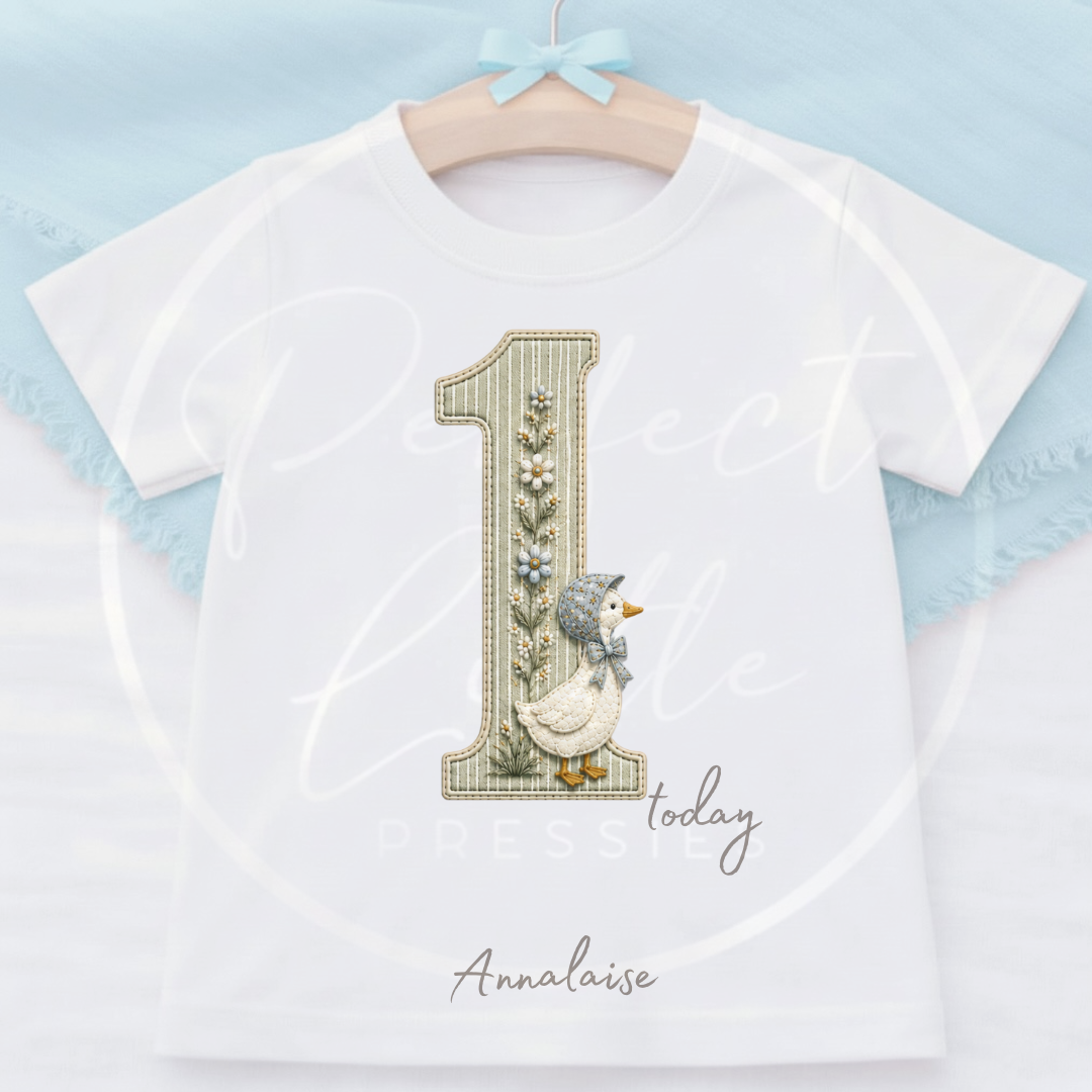 Kids - Little Goose Birthday T-Shirt Designs