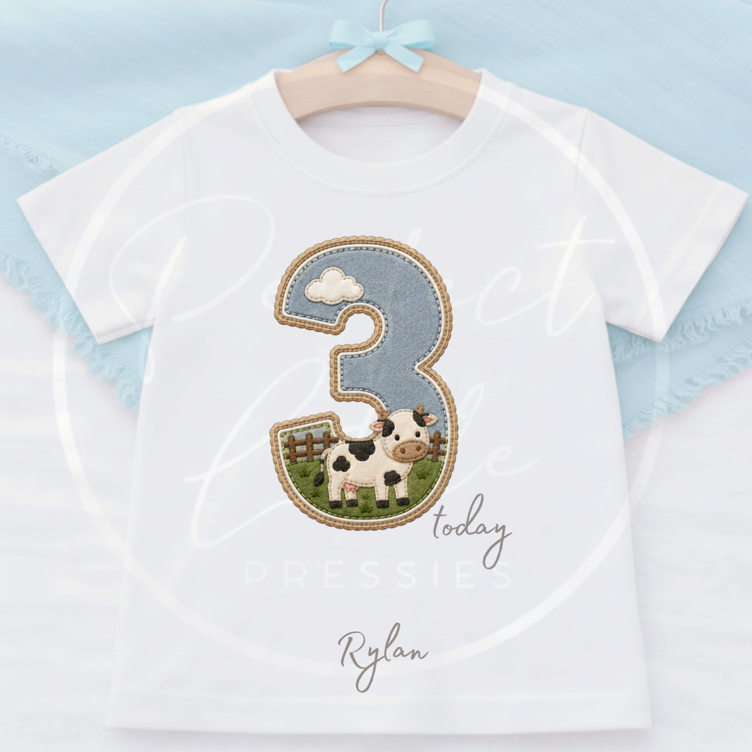 Kids - Farm Birthday T-Shirt Designs