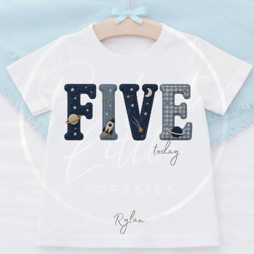 Kids - Space Birthday T-Shirt Designs