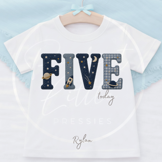 Kids - Space Birthday T-Shirt Designs