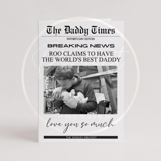 Father's Day - Newspaper Custom Print