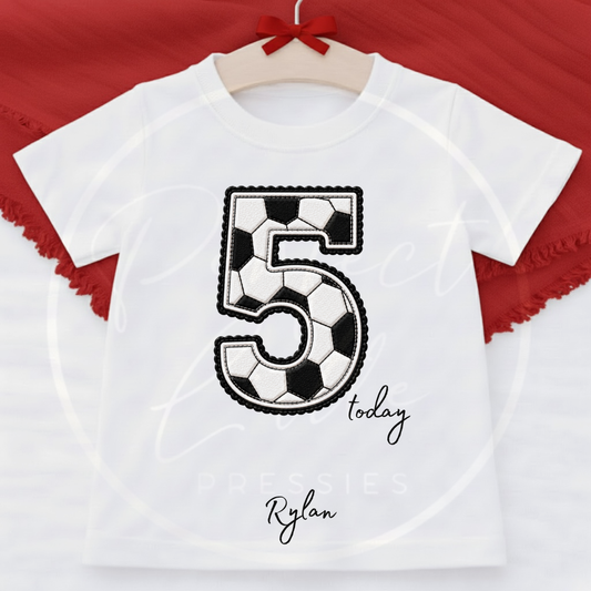 Kids - Birthday T-Shirt Football Designs