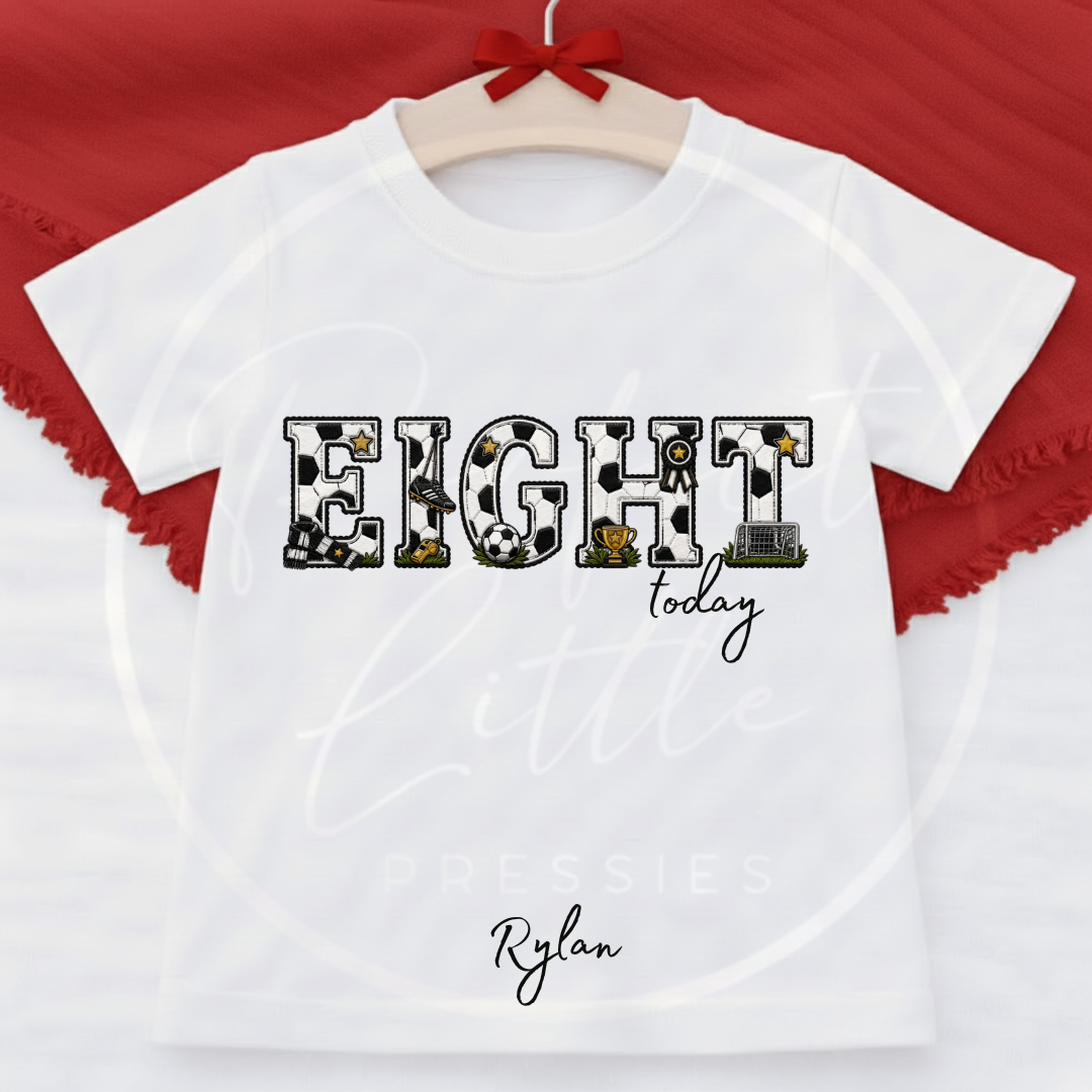Kids - Birthday T-Shirt Football Designs