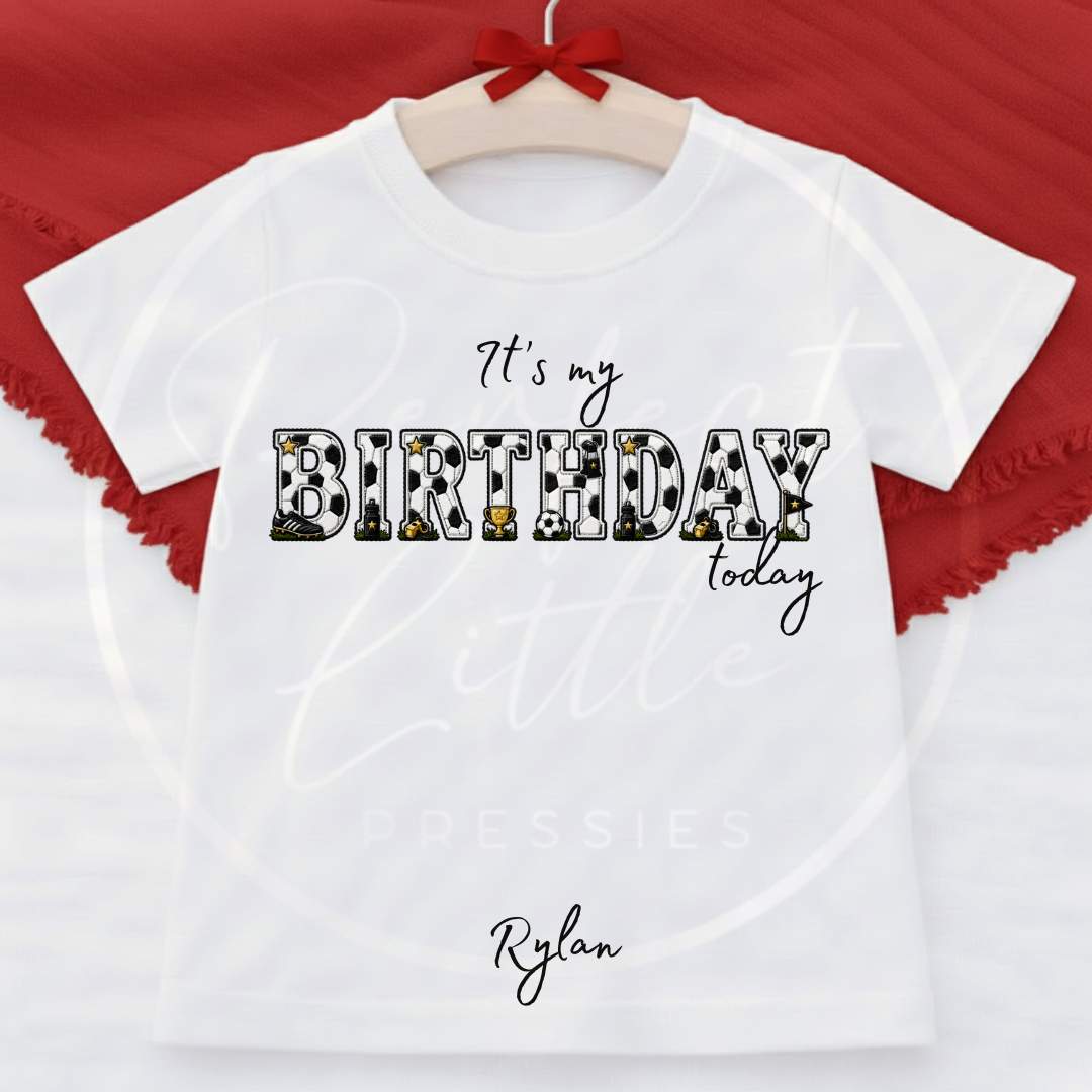 Kids - Birthday T-Shirt Football Designs