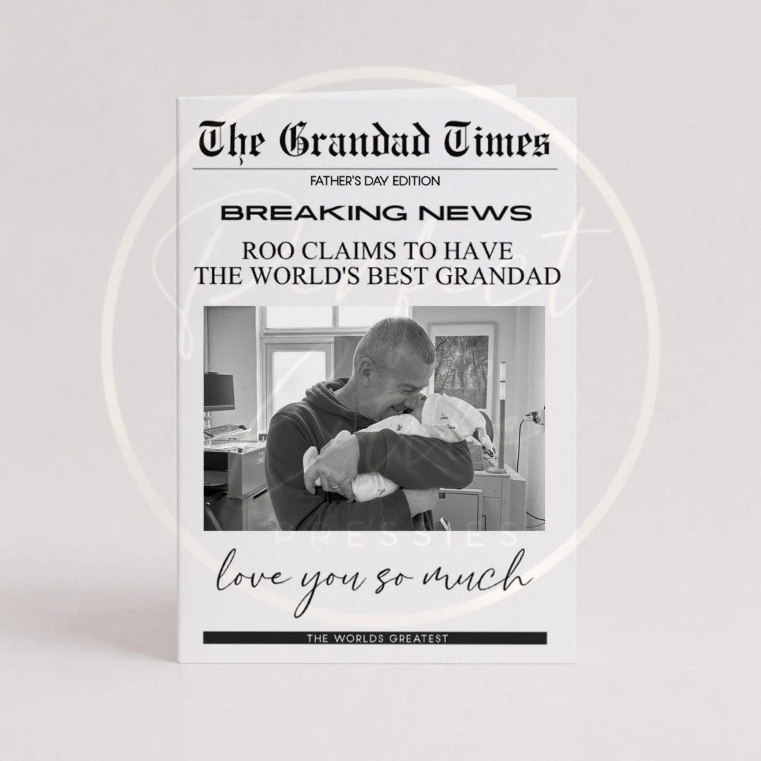 Father's Day - Newspaper Custom Print