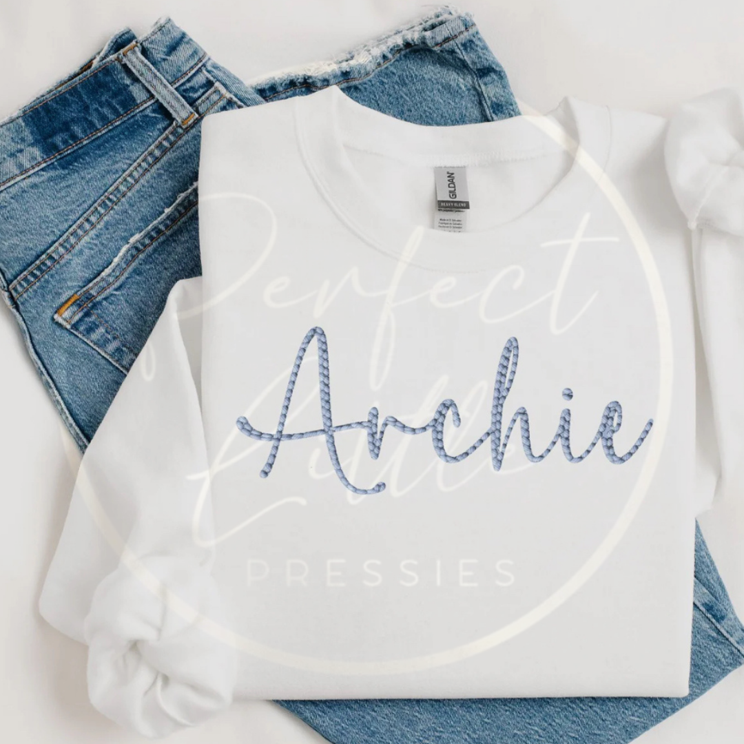 Embroidery Effect Sweatshirt