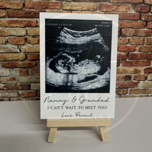 Baby Scan Polaroid Easel