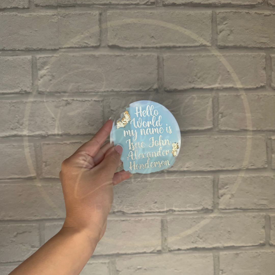 Acrylic Name Announcement Plaque