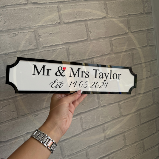 Acrylic Street Sign