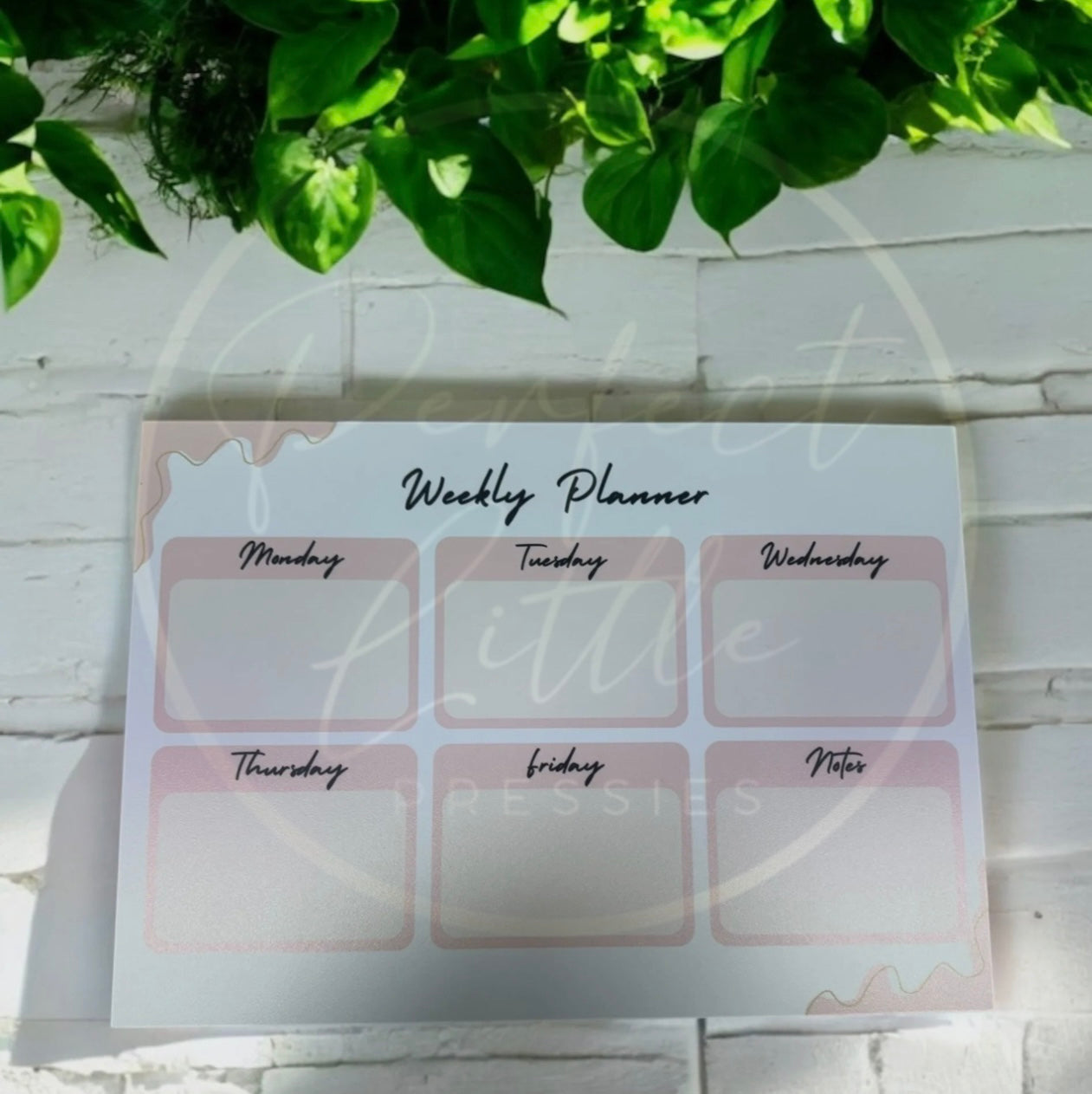 Weekly Planner - Acrylic Wall Sign