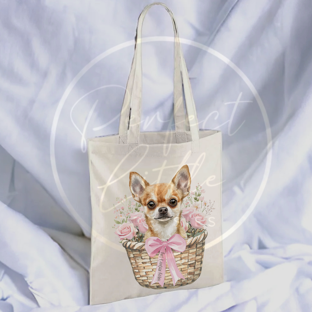 Mother's Day - Long Handle Tote Bag Dog Designs