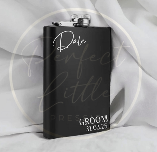 Black Hip Flask