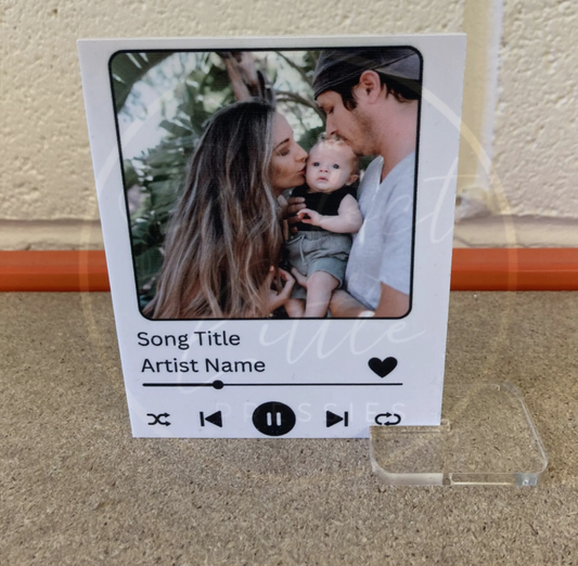 Song/Photo Plaque With Stand