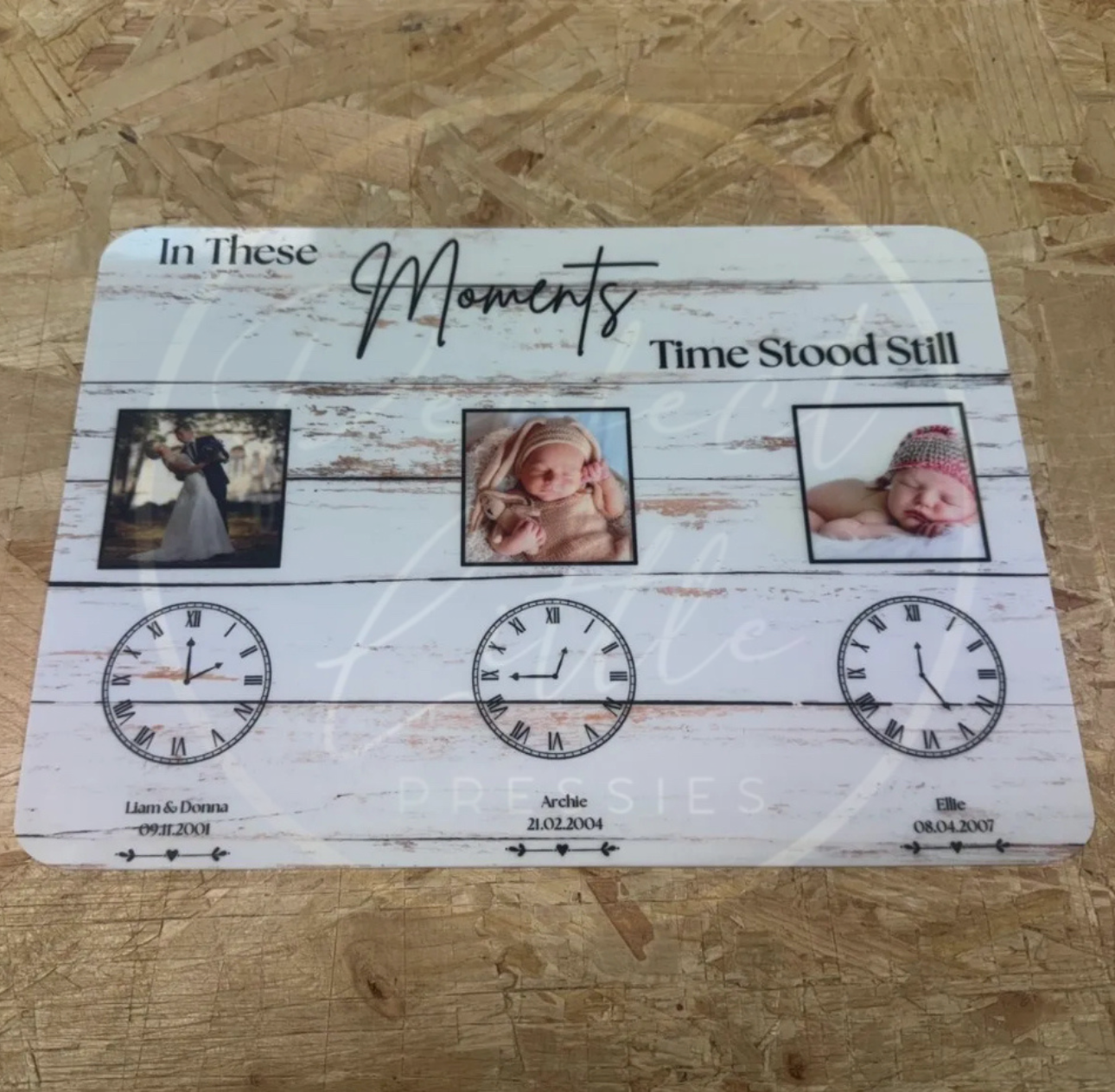 In These Moments Time Stood Still Sign