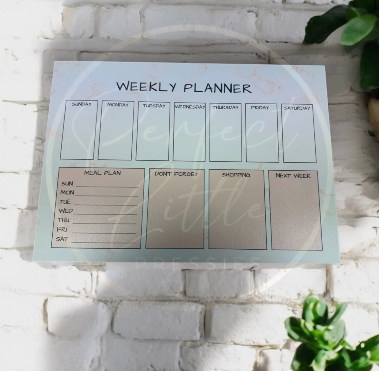 Weekly Planner - Acrylic Wall Sign