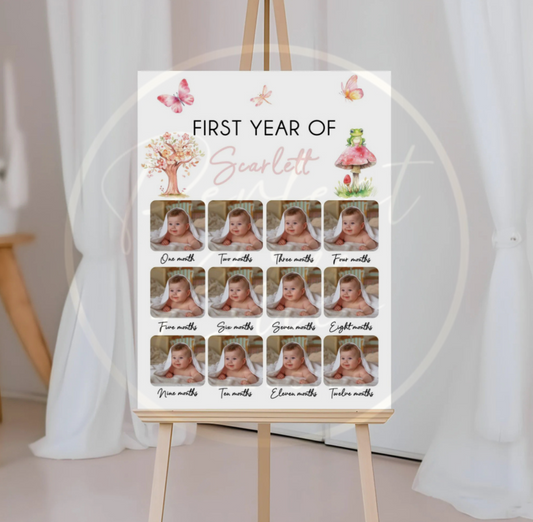 Fairy First Year - Photo Sign
