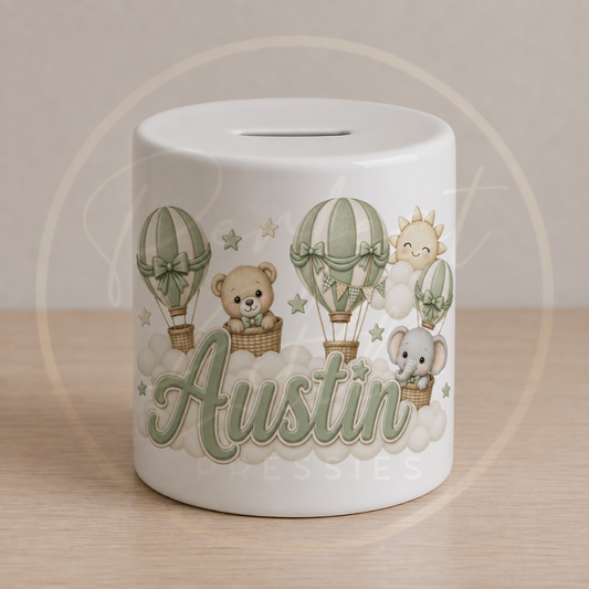 Ceramic Hot Air Balloon - Sage Boy Hot Air Balloon