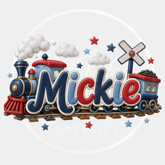 CUSTOM ADHESIVE DECAL - Little Train
