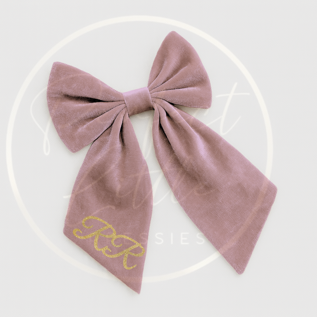 Christmas Hair Bows - XL Velvet