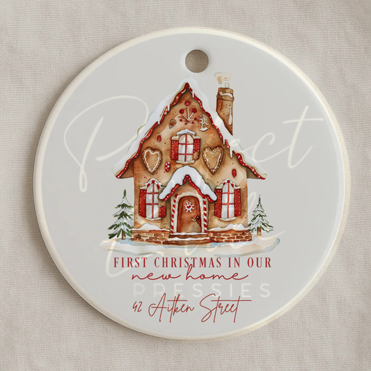 Christmas Decoration - First Christmas New Home Gingerbread