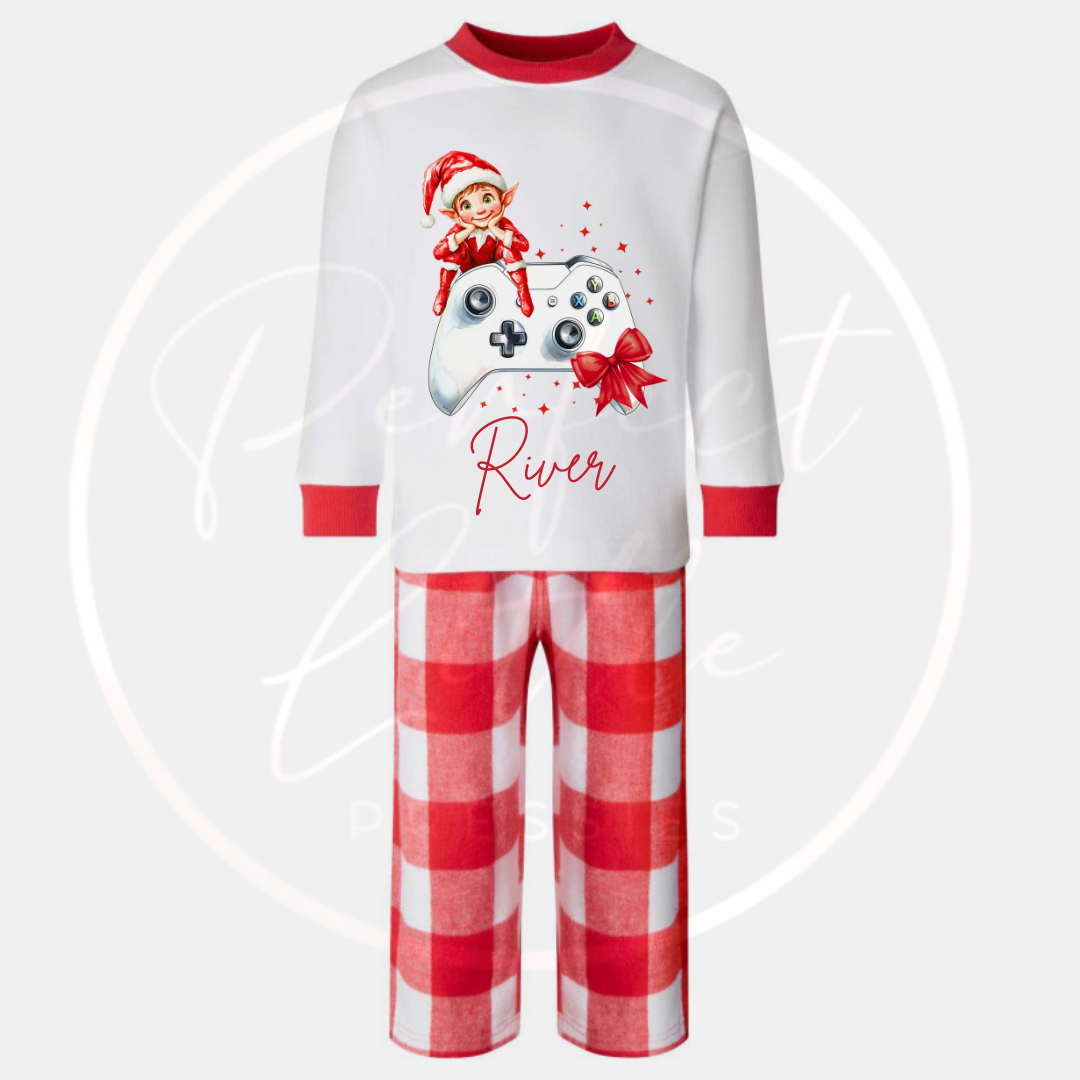 Christmas Pyjamas - Gamer Elf