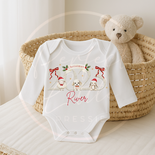 Christmas Baby Grow - Born In 2025