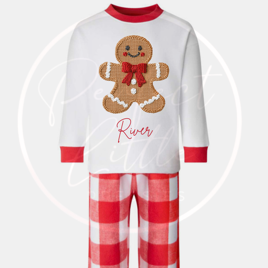 Christmas Pyjamas - Red Gingerbread