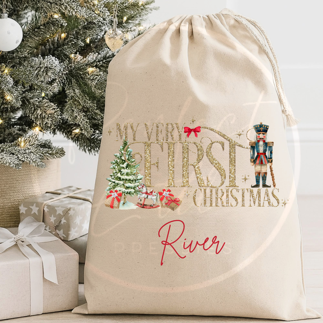 Christmas Sack - Nutcracker Very First Christmas