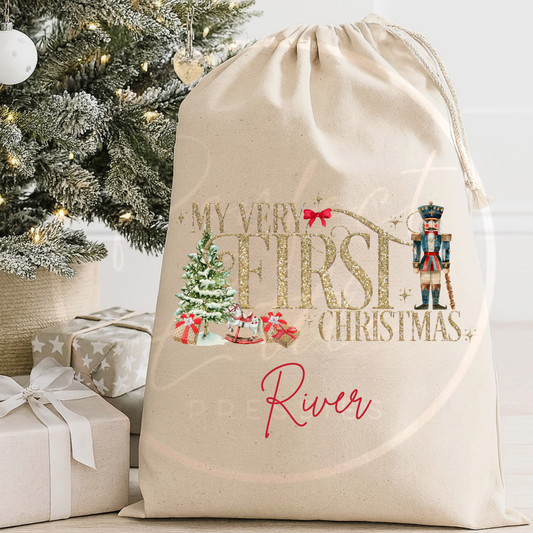Christmas Sack - Nutcracker Very First Christmas