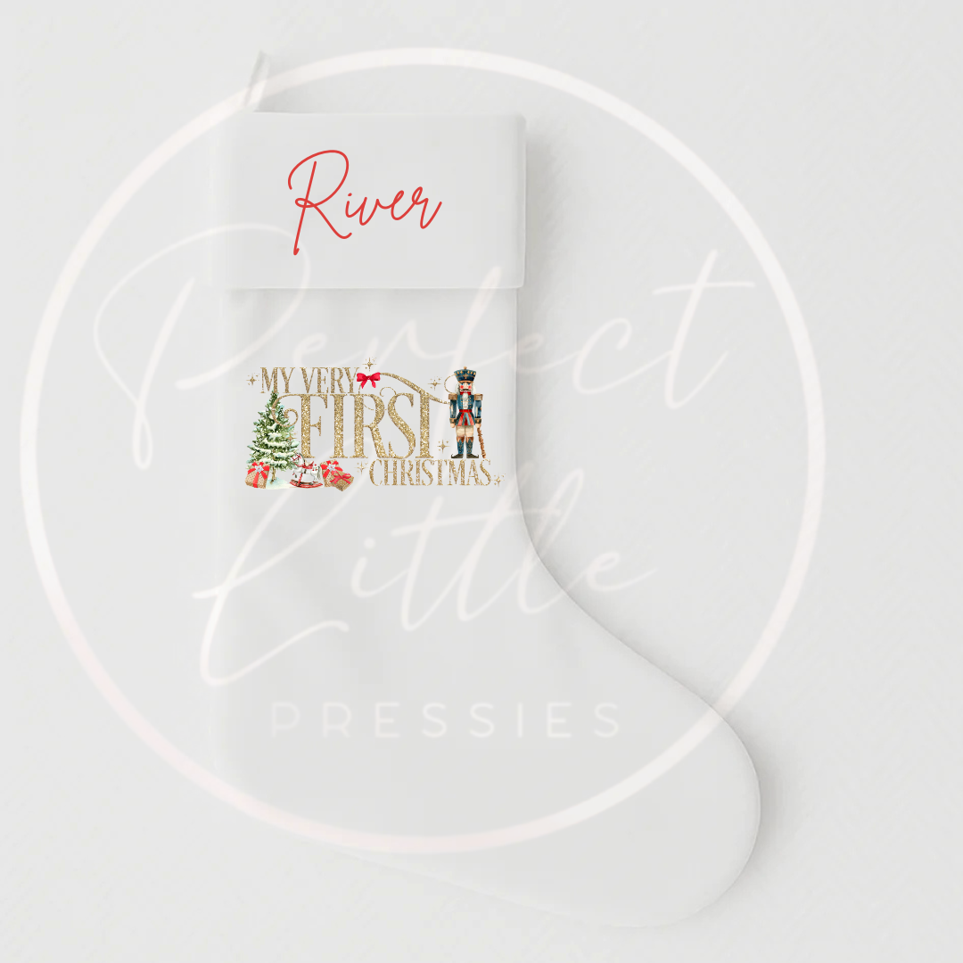 Christmas Stocking - Nutcracker Very First Christmas