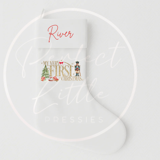 Christmas Stocking - Nutcracker Very First Christmas