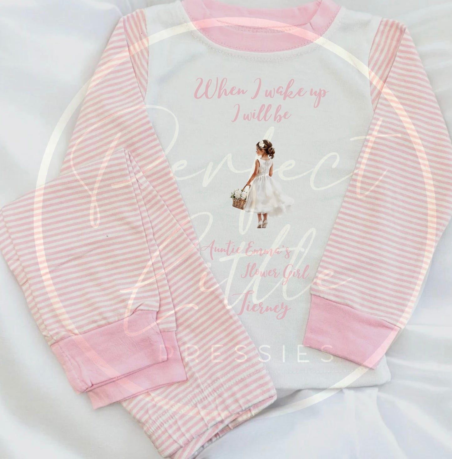 When I Wake Up Flower Girl Pyjamas