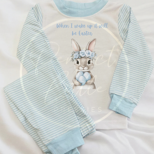 Easter - When I Wake Up Egg Bunny Pyjamas