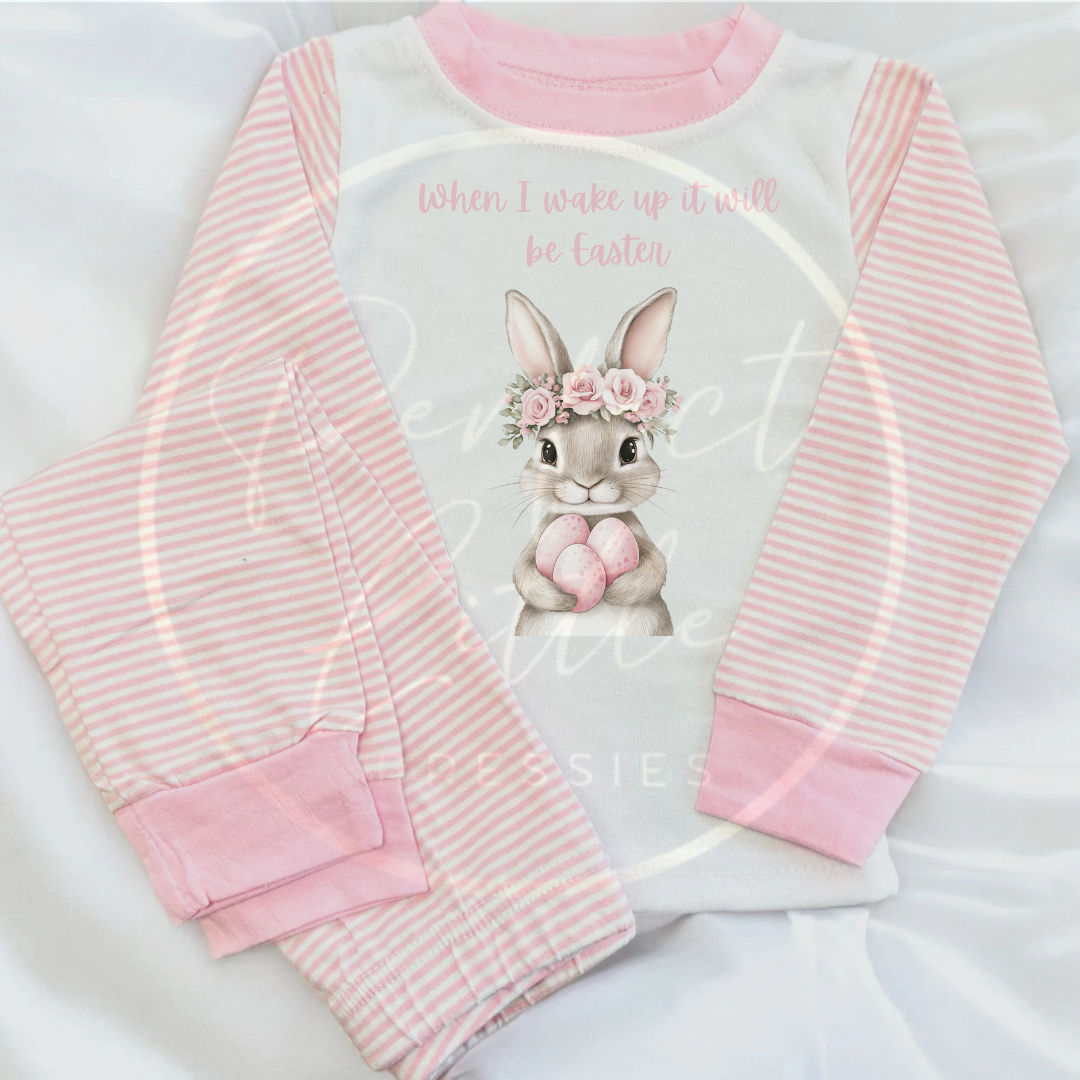 Easter - When I Wake Up Egg Bunny Pyjamas