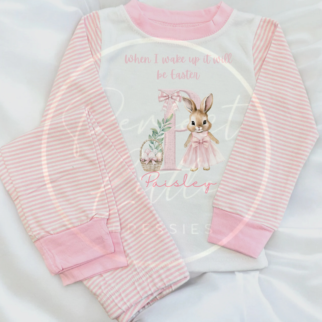 Easter - When I Wake Up Bunny Initial Pyjamas