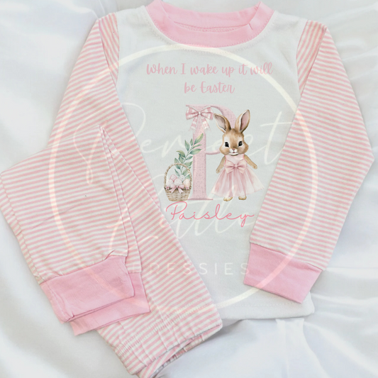 Easter - When I Wake Up Bunny Initial Pyjamas