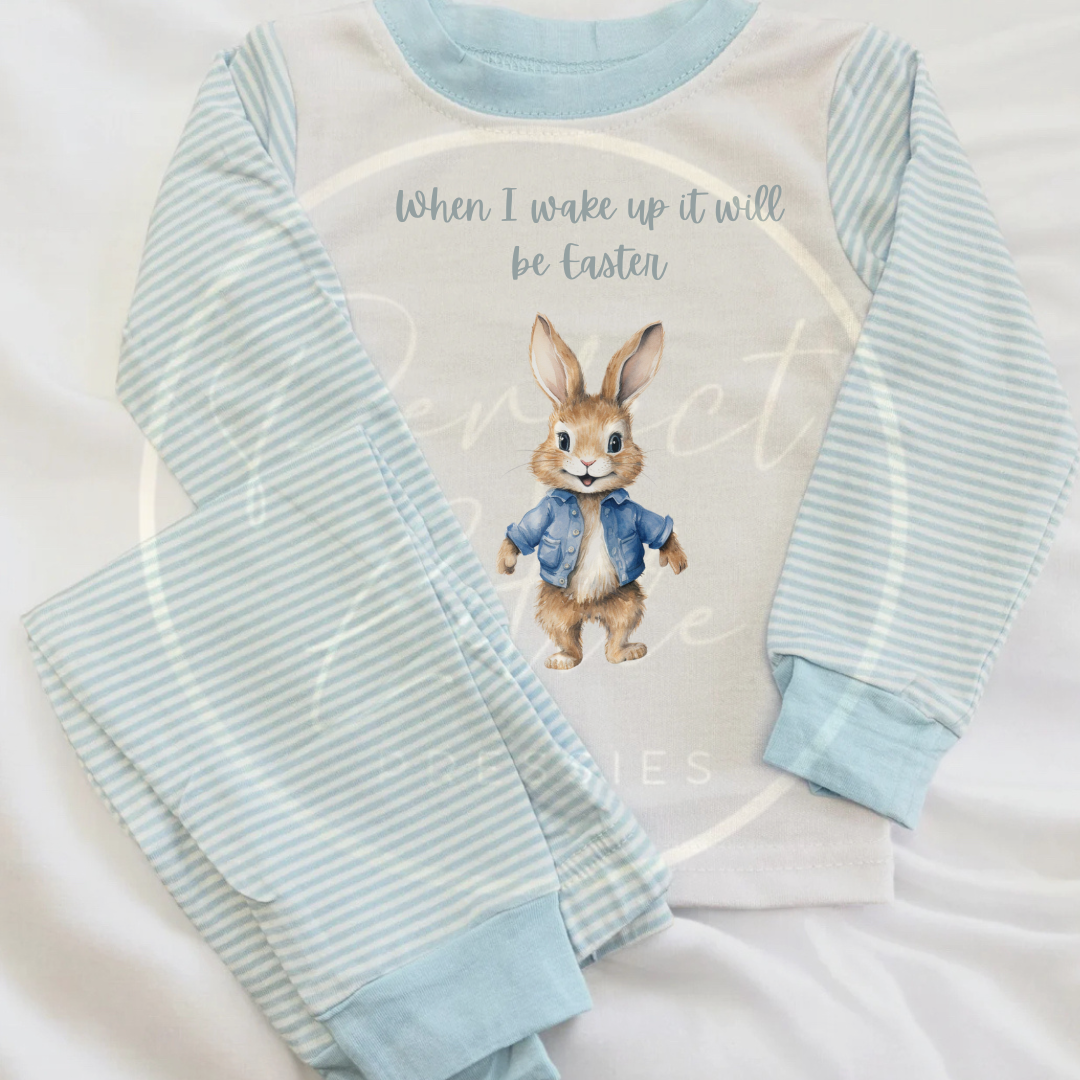 Easter - When I Wake Up Bunny Jacket Pyjamas