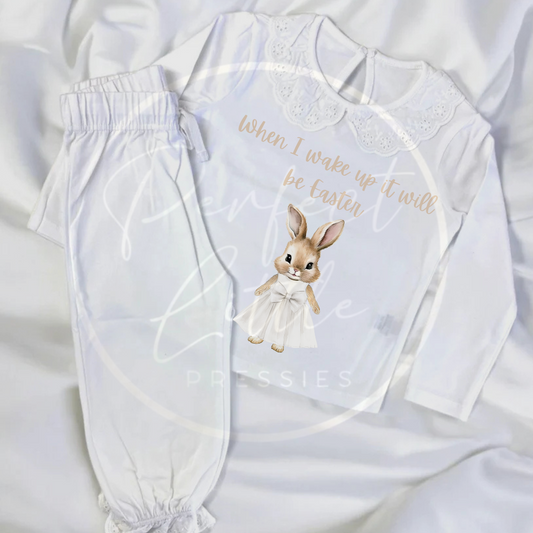 Easter - When I Wake Up Bunny Dress Pyjamas