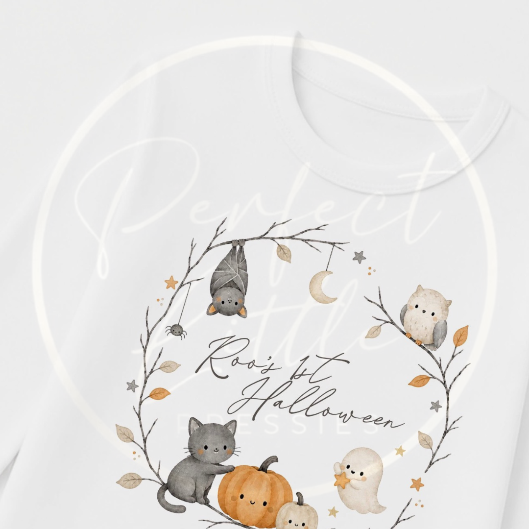 Pyjamas/Lounge Set - Halloween Stick Wreath 1st Halloween