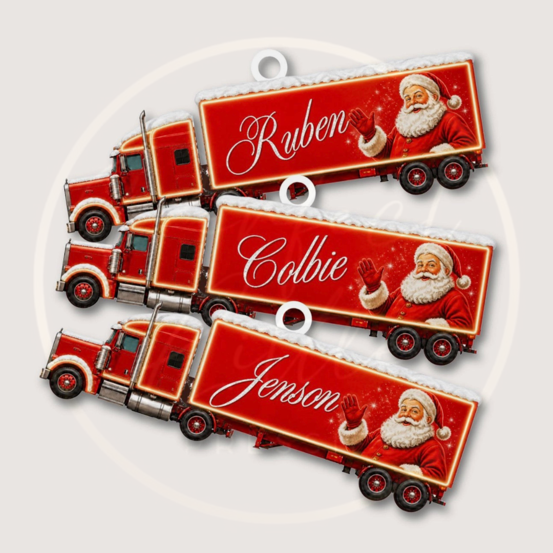 Christmas - Hanging Acrylic Truck