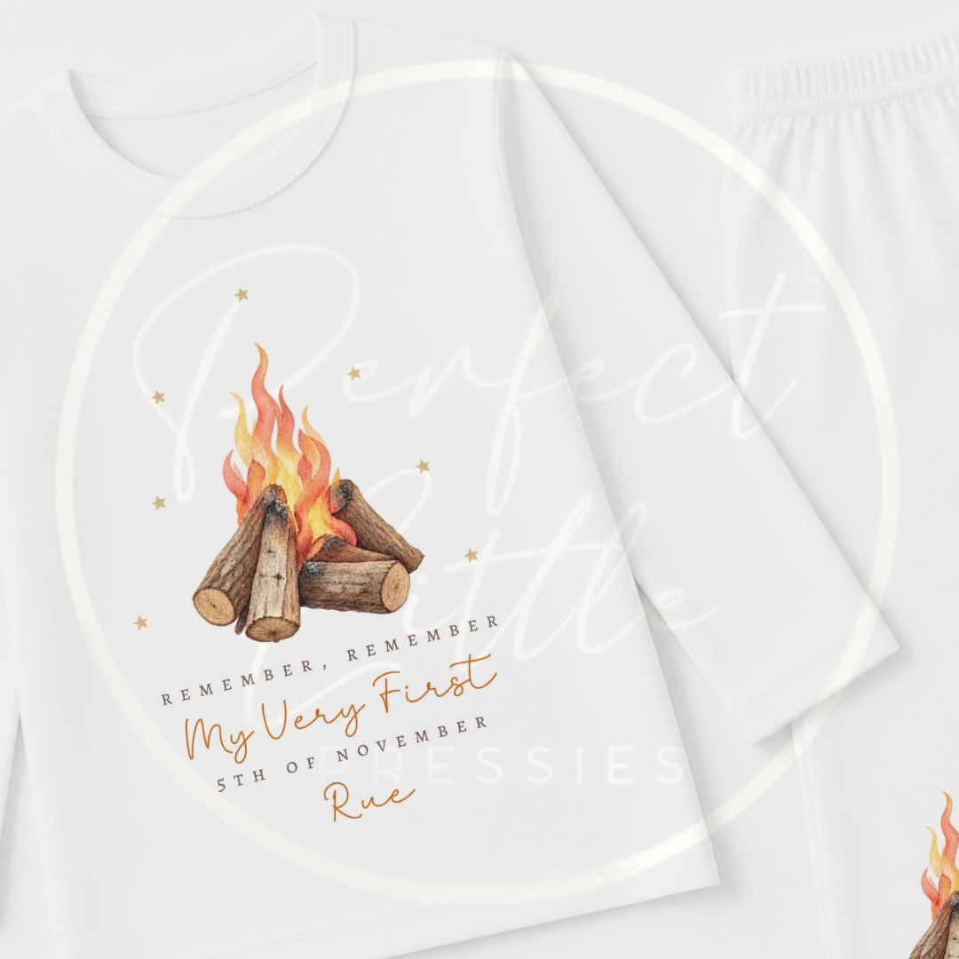 Pyjamas/Lounge Set - My Very First 5th November Bonfire