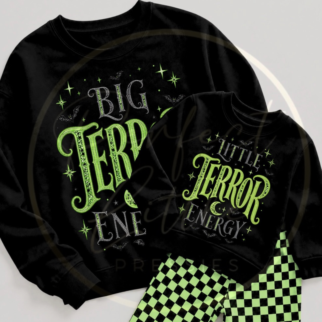 Kids Sweatshirt - Little Terror Energy (Matching Set Part)